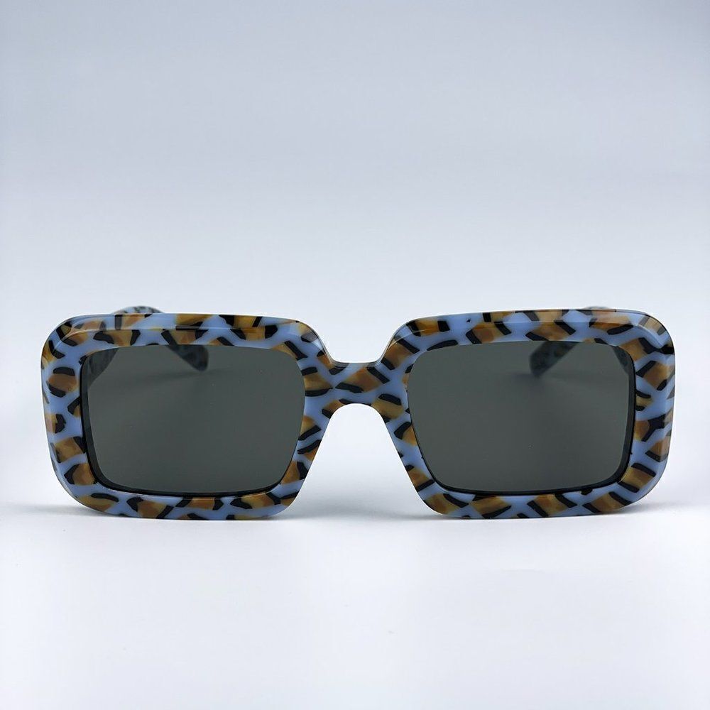 SALE! NEW Saint Laurent SL534 SUNRISE 008 Violet Rectangle Unisex Sunglasses - Picture 4 of 12